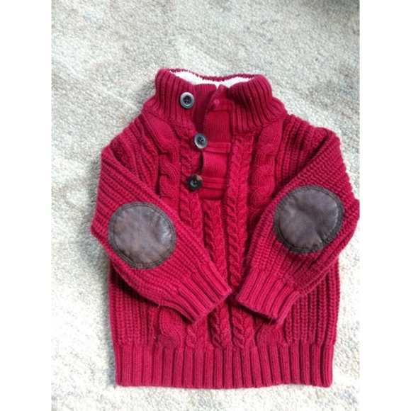 Other - Baby gap cable knit sweater w/elbow patches